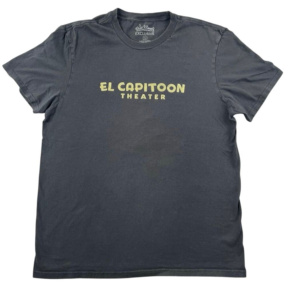 Disney Imagineering Exclusive El Capitoon Theater Graphic T Shirt Black Large